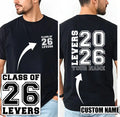 Personalised Class of 2026 Leavers Custom Name School Leavers Gift Top Unisex
