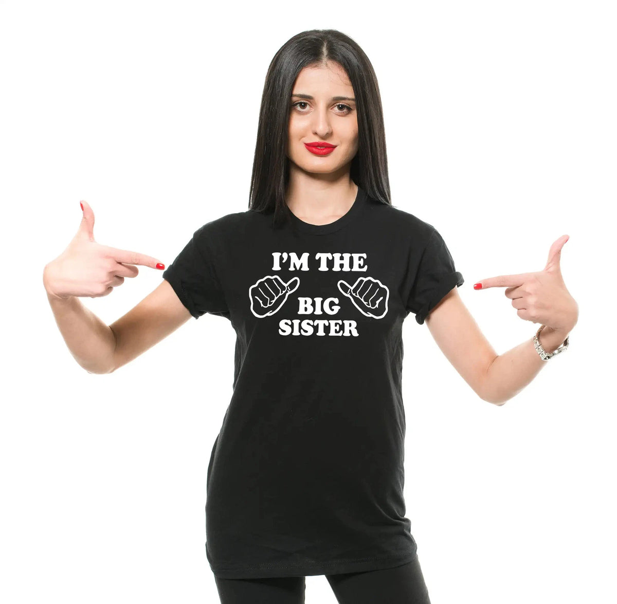 Womens Sister Shirt I Am The Big Sister T-Shirt Big Sister Gift Sister Shirts