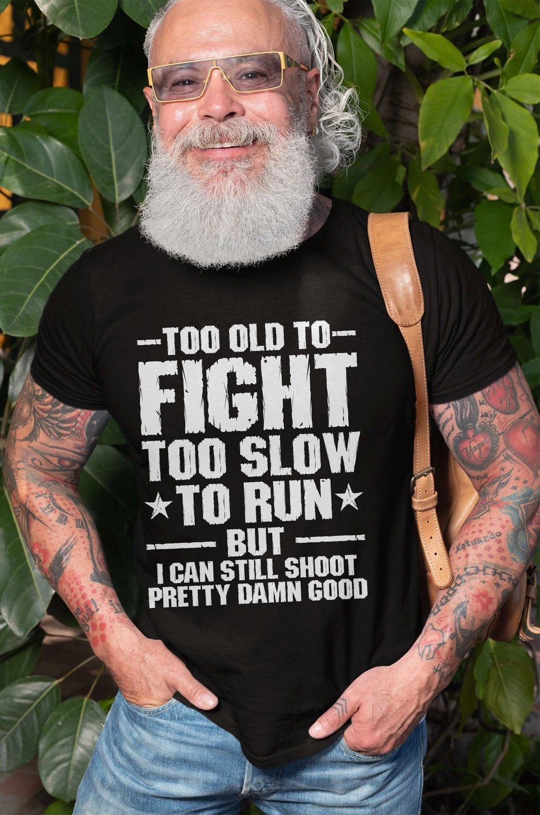 Men's Funny Father's day Grandpa Dad T-shirt old person gift papa gifts