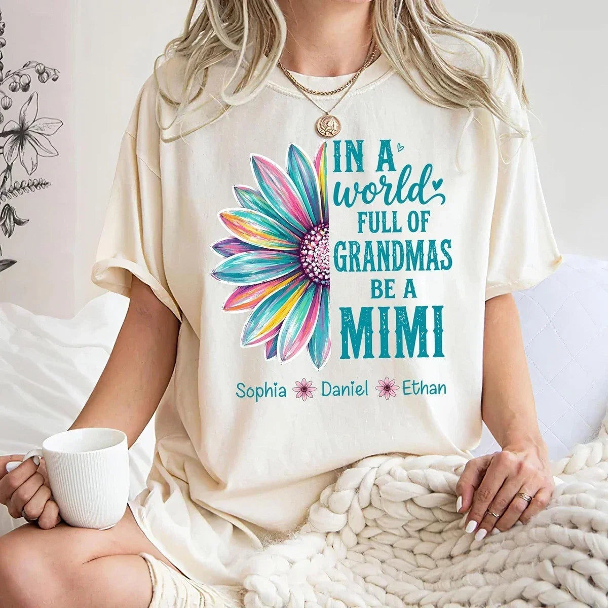 Personalized World Full Of Grandmas Custom Be A Mimi Quote Shirt Gift Unisex