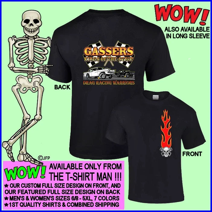 1957 Gasser Hot Rod King of Street & Strip Drag Racing Warrior 10 Unisex