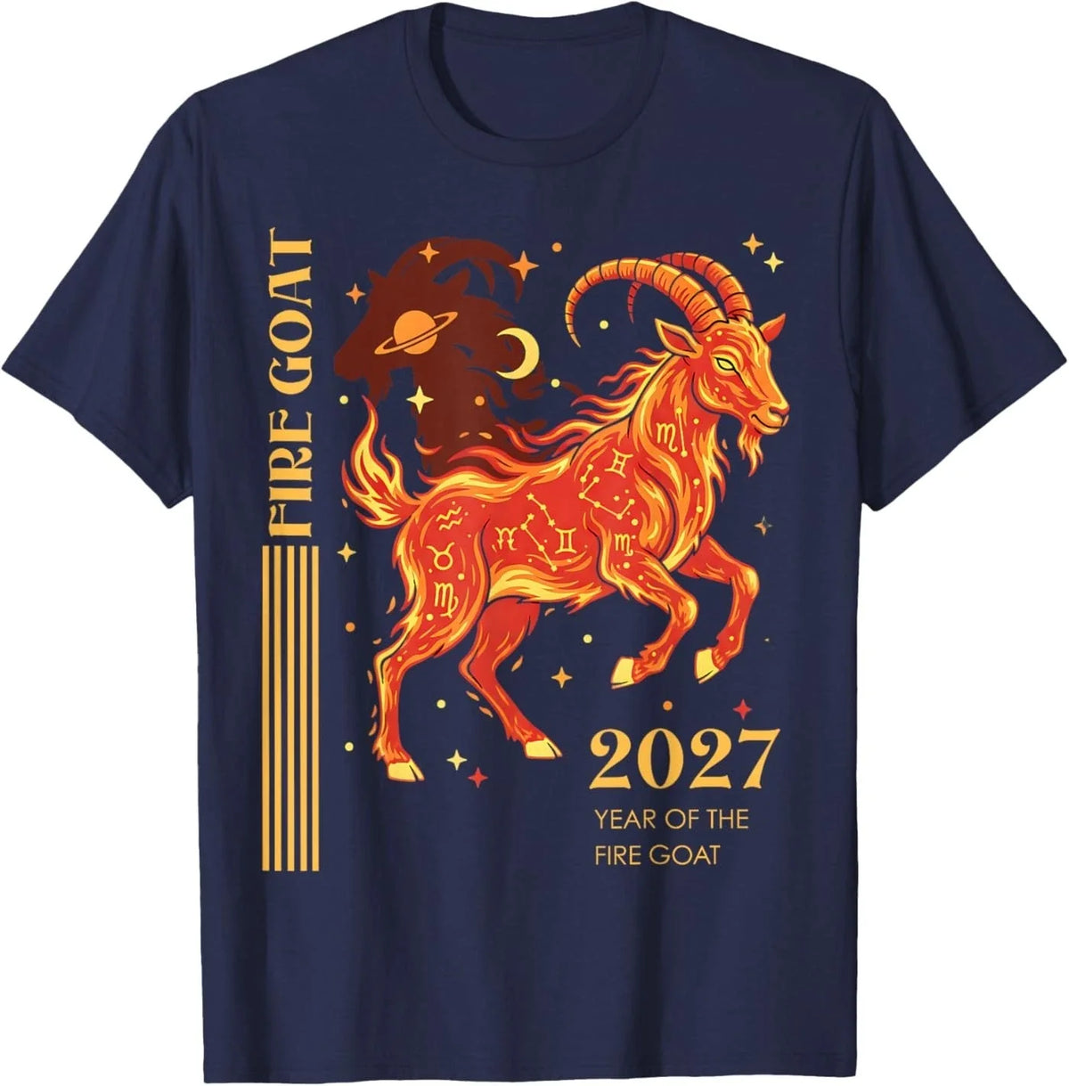 Year of the Fire Goat 2027 Zodiac Celestial Chinese Lunar Unisex