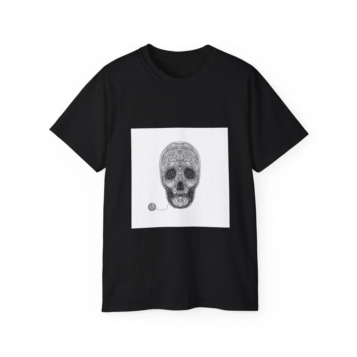 Skull Crane Thread Universe Space Night | Custom Graphic Unisex