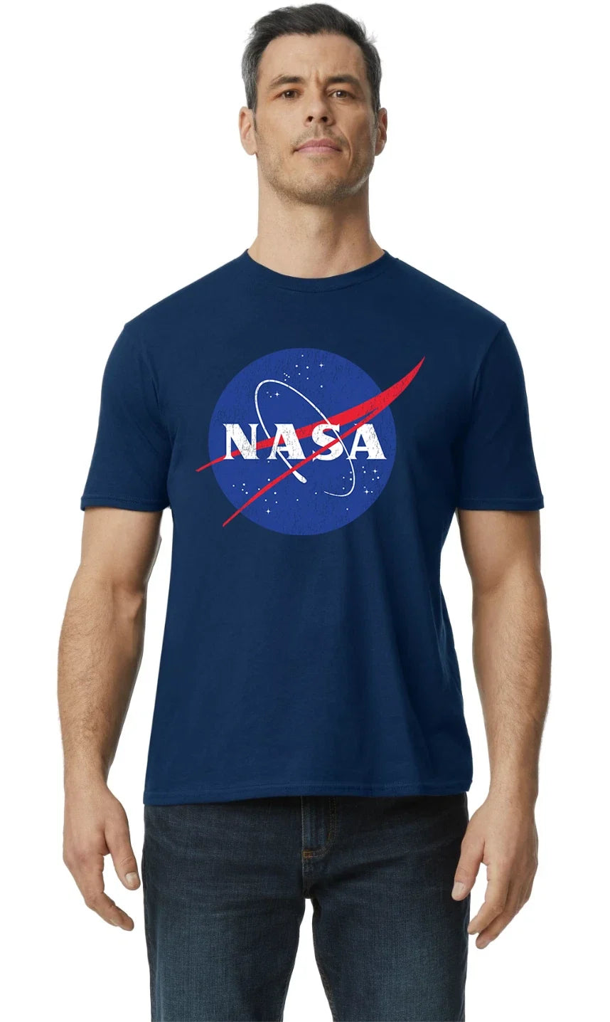 NASA Mens Graphic Tees Clothing Apparel Astronaut Space Travel NASA Logo Unisex