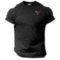 Bull Head T Shirt Pocket Gym Clothing Bodybuilding Training Workout Exercise Top Unisex