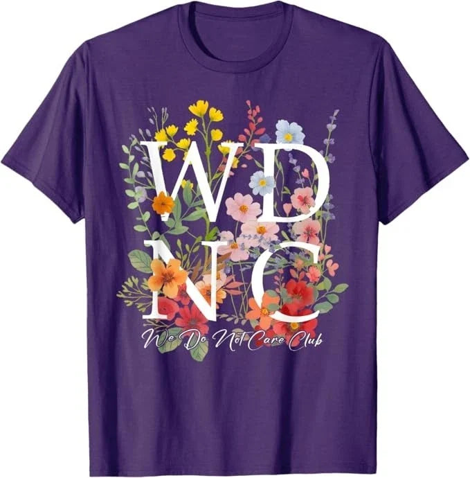 Retro Floral WDNC We Do Not Care Club - WDNC Unisex