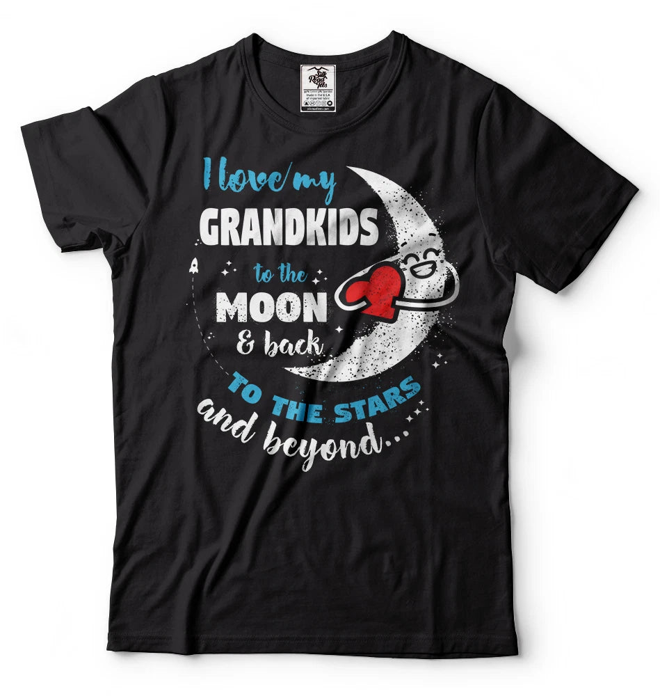 I love my Grandkids T-shirt Grandpa Grandma T-shirt Grandmother Grandfather Tee