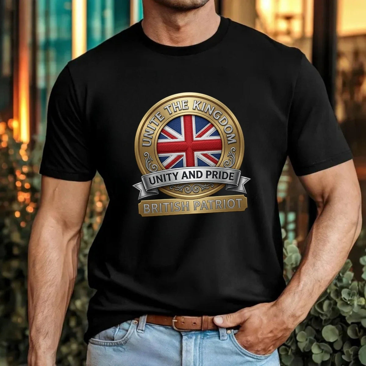 Unite The Kingdom British Patriot Printed Unity & Pride UK Gift Tee Top Unisex