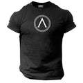 Spartan Shield T Shirt Gym Clothing Bodybuilding Training Workout MMA Boxing Top Unisex