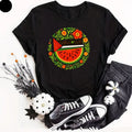 Solidarity Palestine T Shirt Watermelon Symbol Printed Save Gaza Protest Colors Unisex