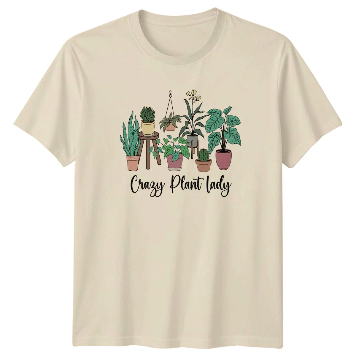 Crazy Plant Lady Womens T-Shirt Indoor Plants Gardening Birthday Gift For Her