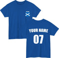 Personalised Scotland Football Custom Name Number Fan Gift Unisex Top Unisex