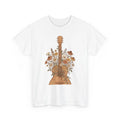 Floral Guitar Art Shirt Cowgirl Melody Gift Women Western Tee Guitar T-Shirt