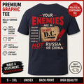 Protest Style Graphic T Shirt Distressed Government Statement Back Print Tee Unisex