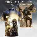 Mandalorian Helmet 3D All Over Print Graphic Unisex