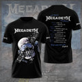 Megadeth Tour 2026 3D Apparel Tshirt Unisex