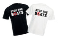 STOP THE BOATS Funny Political Anti-Illegal Immigration Statement Tee Unisex
