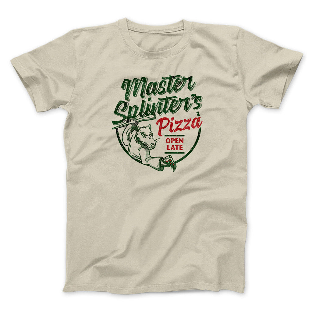 Master Splinters Pizza Funny Movie Men/Unisex T-Shirt Hoodie, Sweatshirt | Teenookco.com (Image 1)