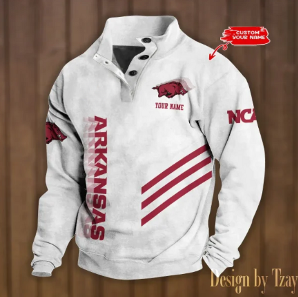 Personalized Razorbacks Stand Collar , Basketball Fan Gift Unisex