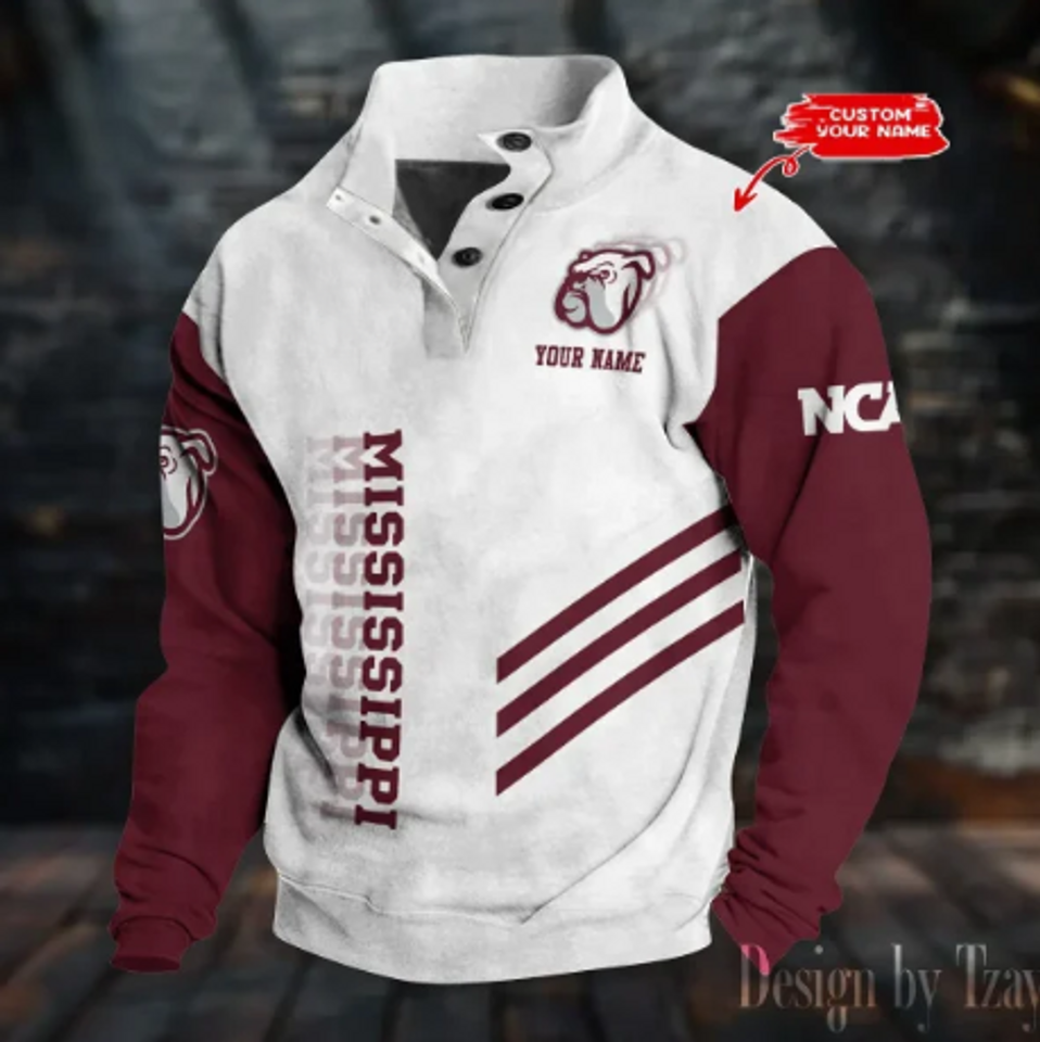 Personalized Mississippi Stand Collar , Basketball Fan Gift Unisex