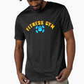 Fitness Gym Retro Vintage Workout Kettlebell Dumbbell Shirt by AstronautMerch