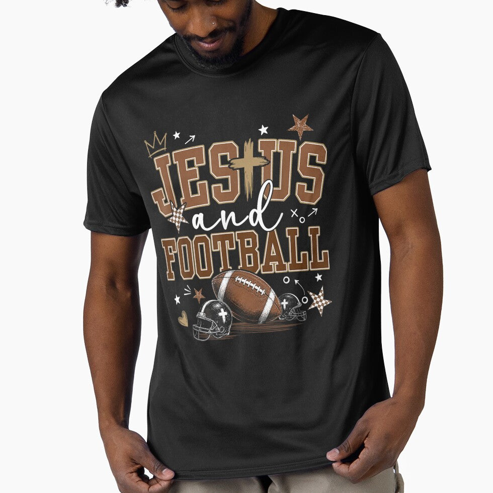 Jesus & Football Funny Game Day Preppy Christian Mama Mom by ALICIAxGONZALEZ