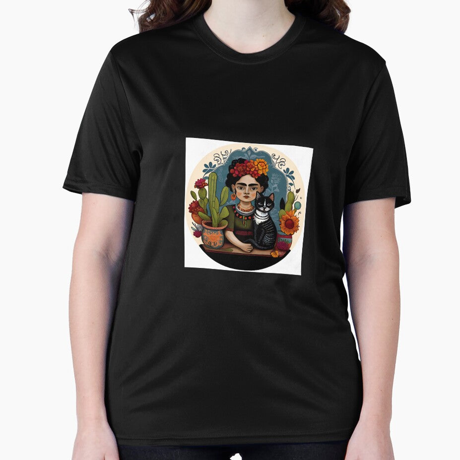 Plant lady with a cat mexican style by DanellyDesigns