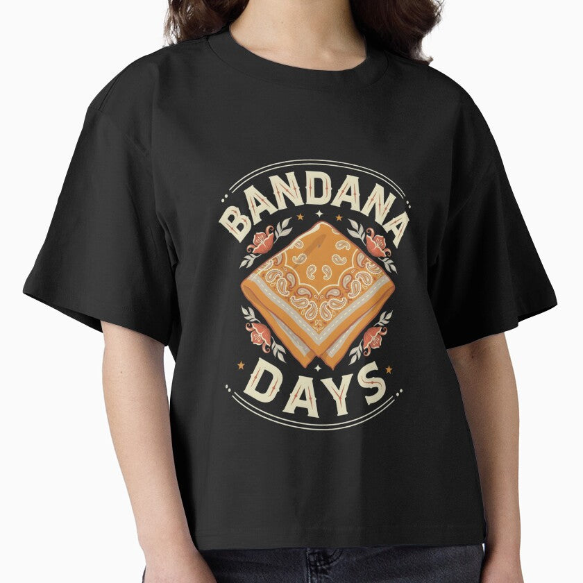 Bandana Days T-Shirt, Western Style Shirt, Vintage Americana Fashion Tee by Daily Mood Tees