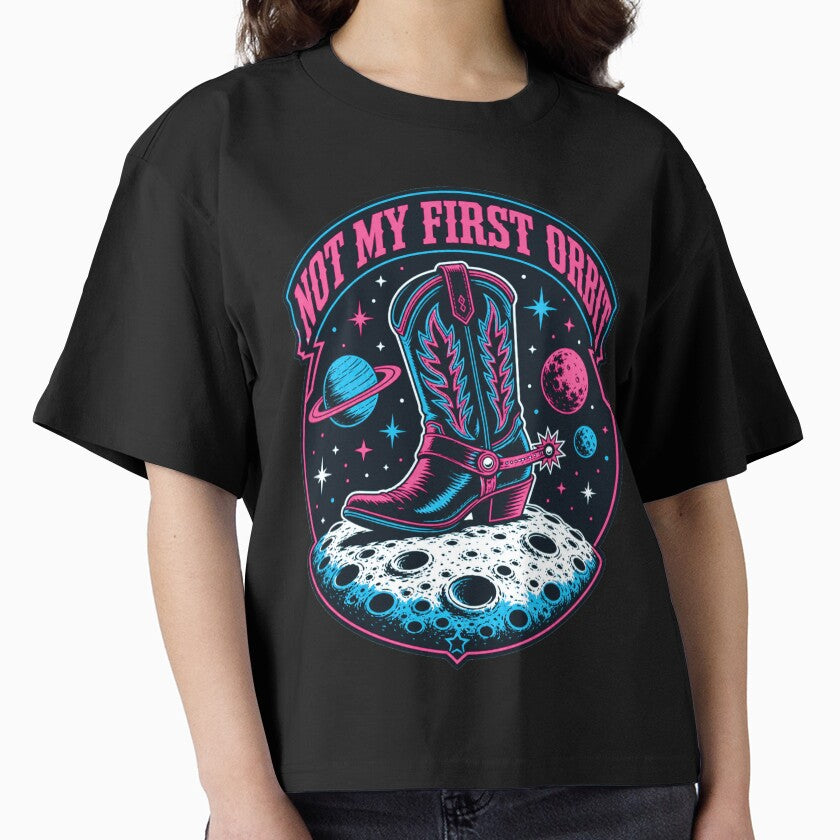 Galactic Rodeo — Cosmic Cowboy Boot Y2K Graphic by KAYJAY DESIGNS