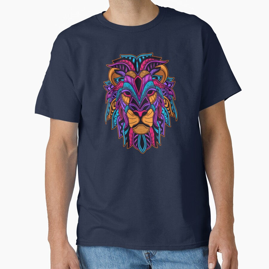 COLOURFUL LION PRINT by Nyome Afrique Art & Designs