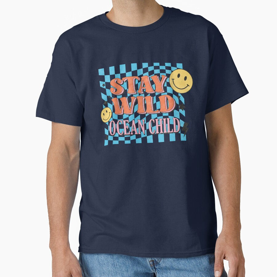 Stay wild ocean child retro summer design by Acim0