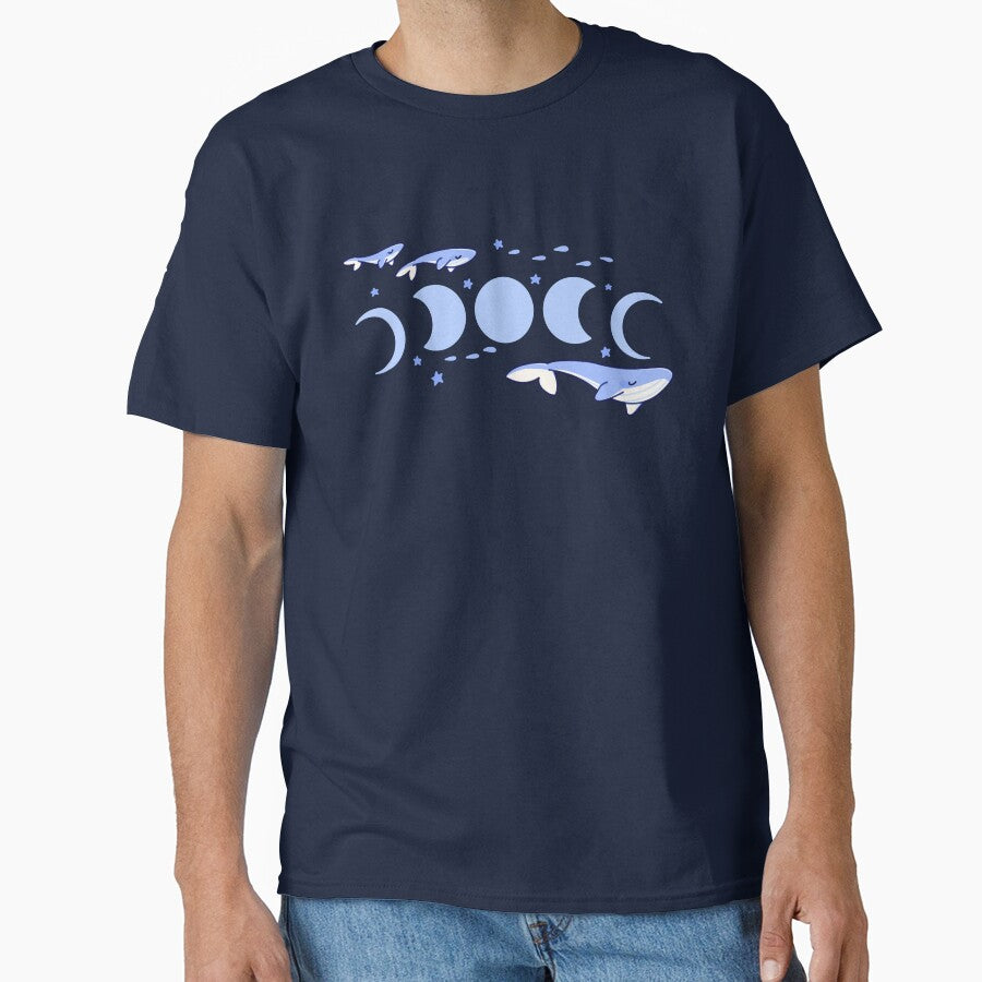 Aesthetic moon phase whales by SilAchan