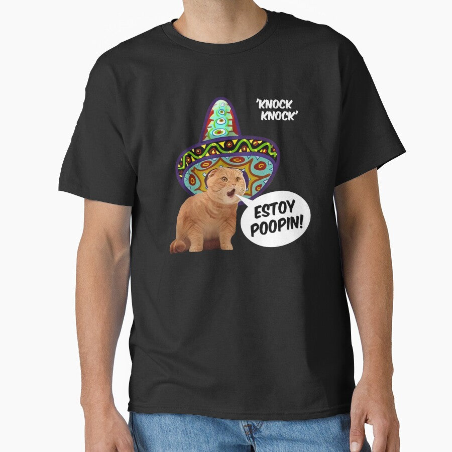 HQ ESTOY POOPIN  Mexican Screaming Cat Meme by fomodesigns