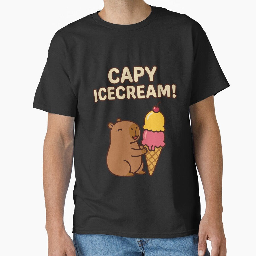 Capybara Icecream Cocktail Sticker Sheet - Tee by RedStreamStudio
