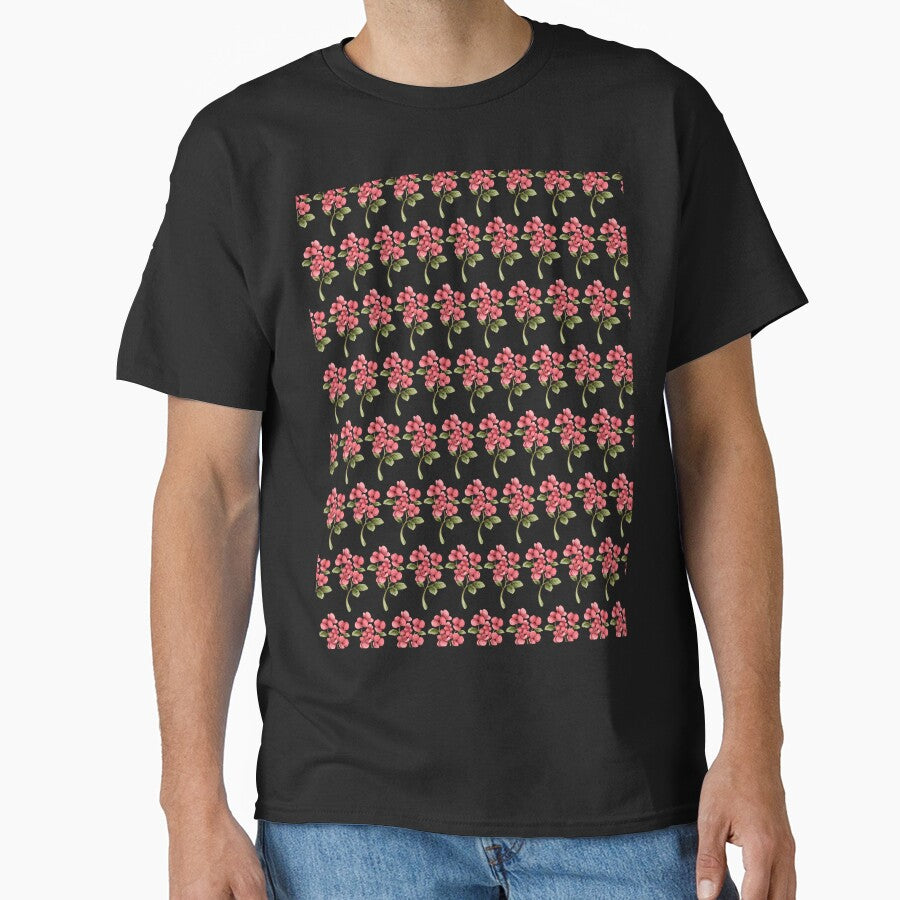 Botanical Pink Flower Pattern by NAMASTHE WORLD