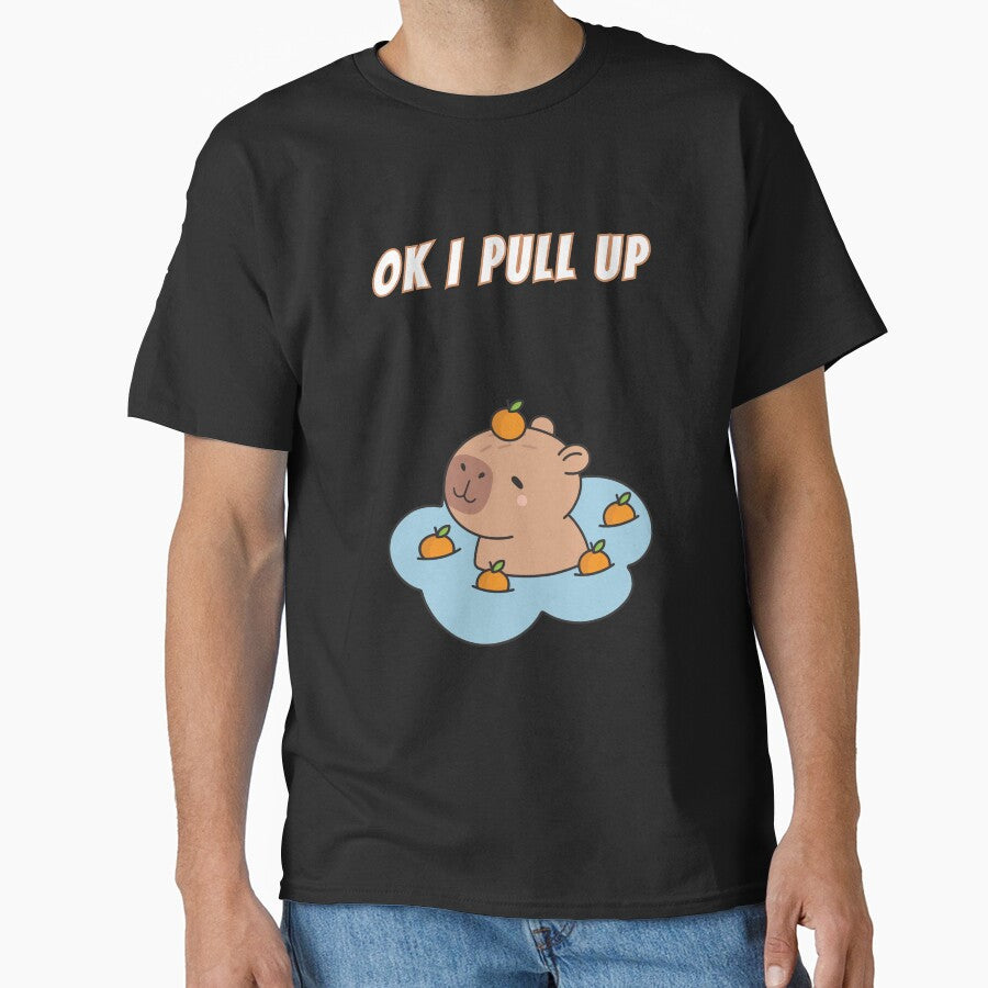 Ok I Pull Up Capybara Oranges by AnimalMemeHub