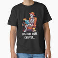 Just one more chapter skeleton reading Halloween by Hugo Bloke