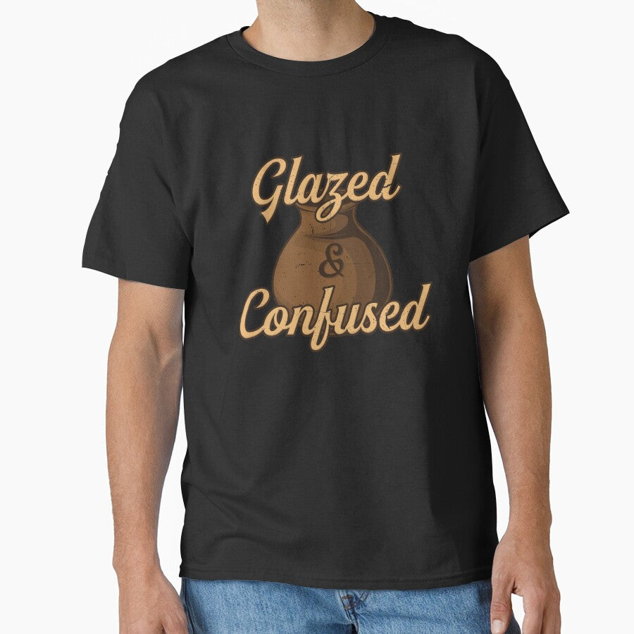 Pottery Lover Gift " Glazed and confused " by kammoe