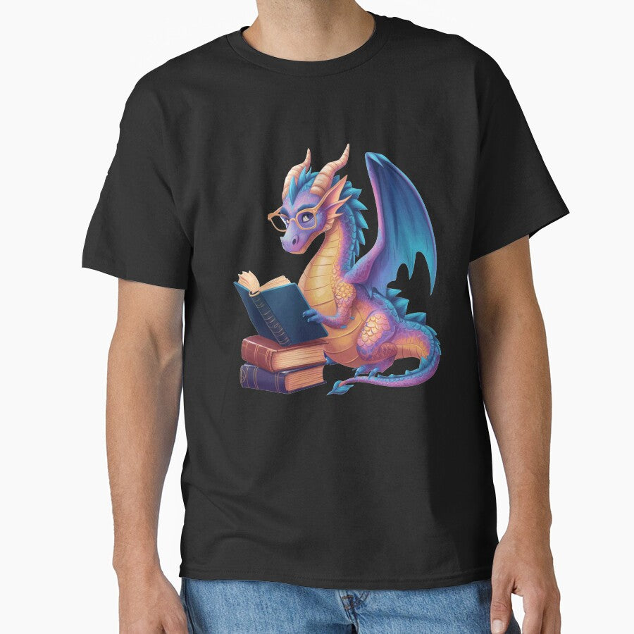 Bookworm Book Lover Women Girls Dragon Reading by BlueBerry-Pengu