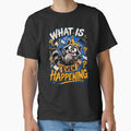 What is Even Happening Raccoon Gamer T-Shirt – Funny Gaming Graphic Tee by Artimax-Studio