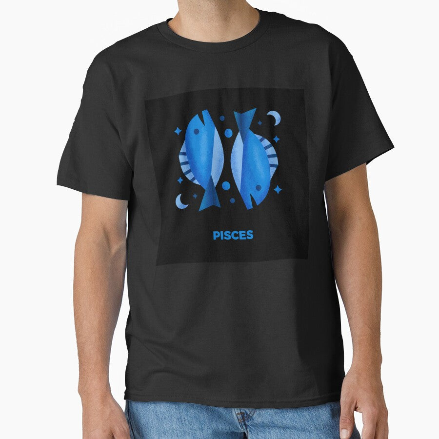 Pisces Zodiac Fish – Dreamy Astrology Sign Design | February March Birthday Gift | Water Sign Aesthetic by amareshdas008