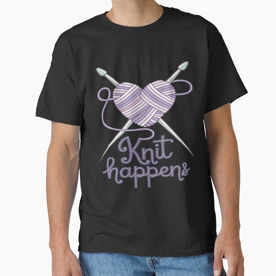 Knit Happens Funny Knitting Yarn Lover Design by InkredibleZ