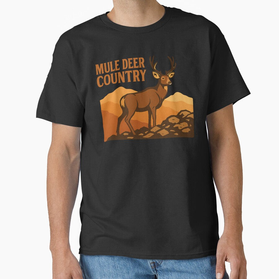 Mule Deer Country Western Mule Deer Hunting Buck Graphic by SaDesign99