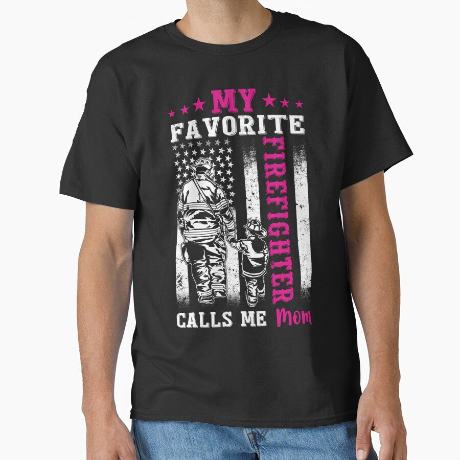 Firefighter Mom Shirt Design by Japaneseartpx