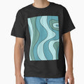 Abstract Green Teal Swirl Art Pattern Print Lines by hopecope