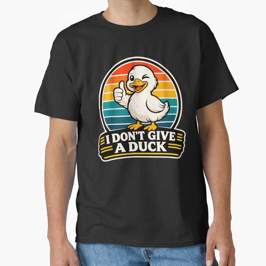 I Don't Give A Duck - Funny Cute Duck Meme by RetroOddity
