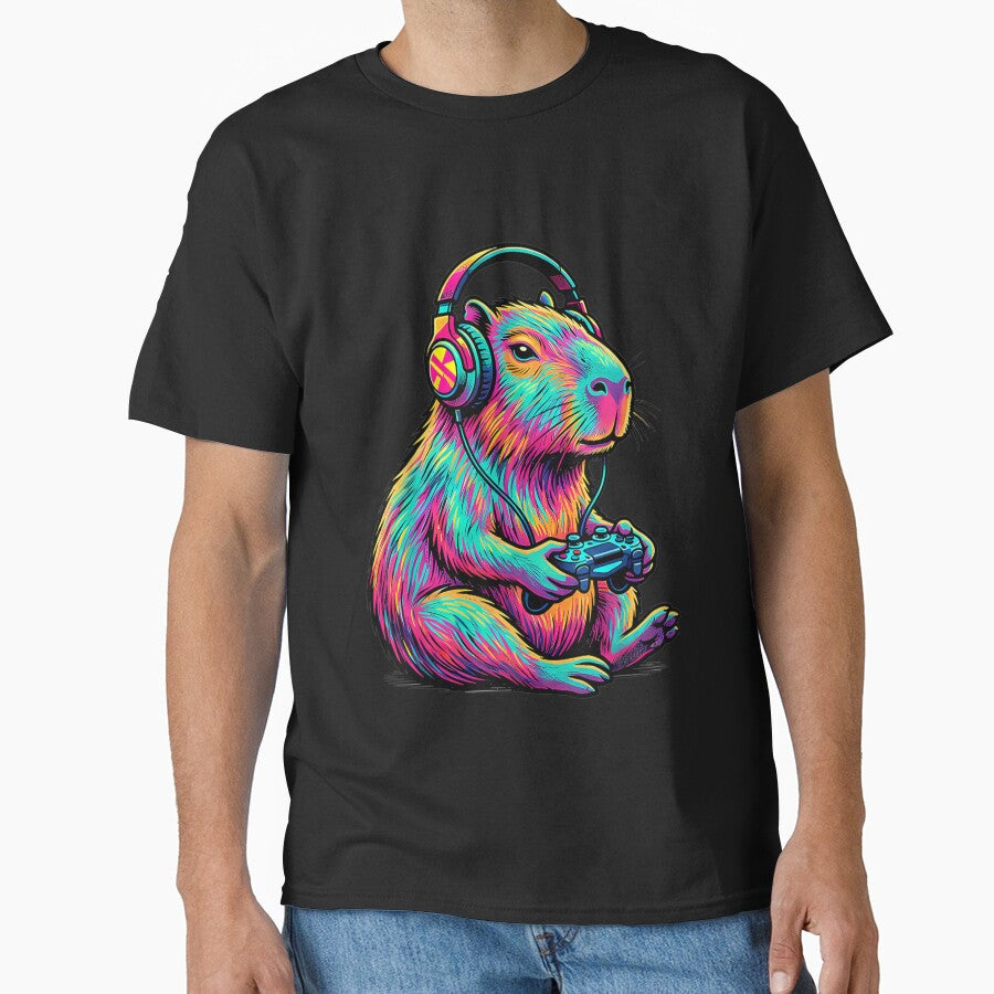 Capybara Video Games Gamer Funny Gaming Graphic Kids Art for Men Women Kids , Capybara Gift Lover by DZIRI NAJAT
