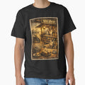 Indian Highway Chai Hotel Vintage Travel Poster T-Shirt | Motorcycle Tea Stall Road Trip Design by Globalcitytees