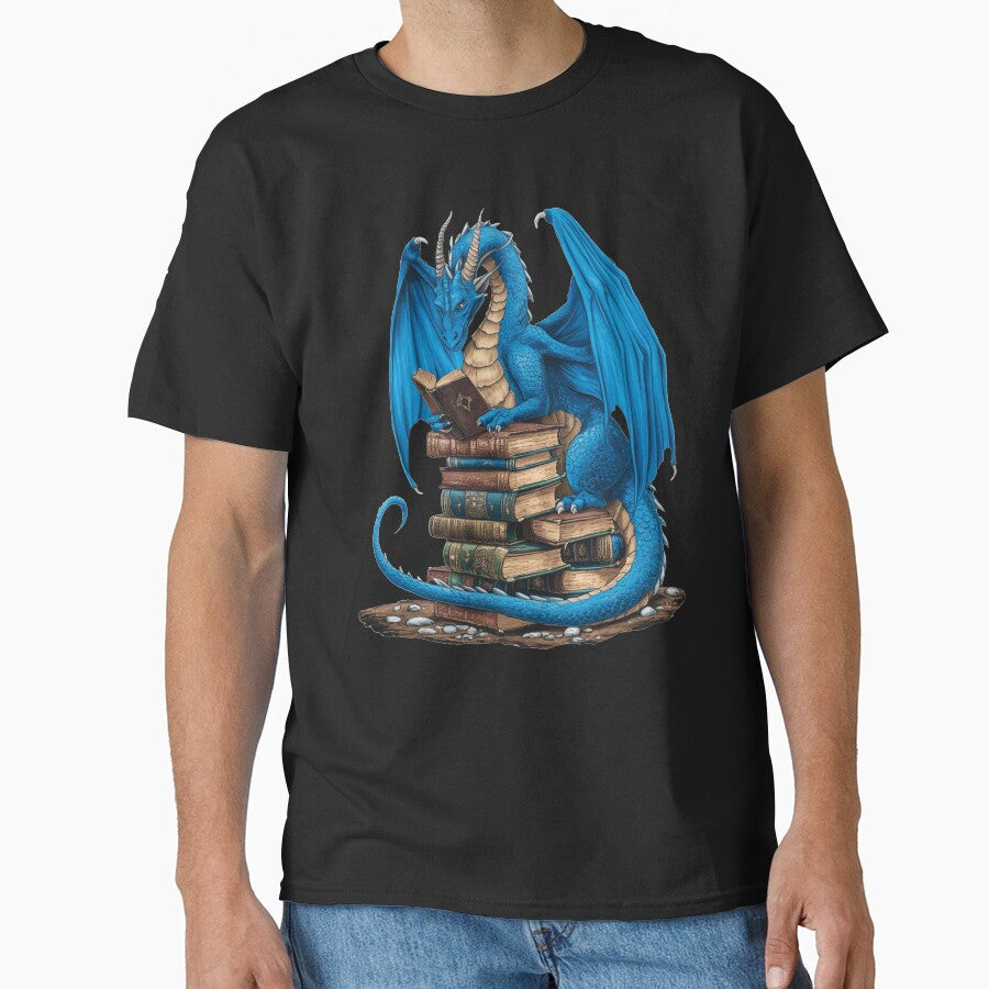 Book Lover Bookworm Reading Books Dragon by BlueBerry-Pengu