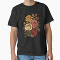 Vintage Rose Bouquet Floral Botanical by Moizento